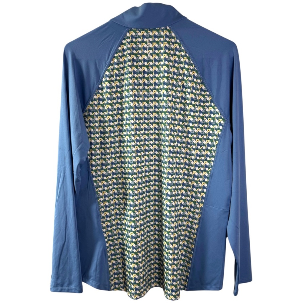 RLX Ralph Lauren Women's Lightweight printed Airflow 1/4 Zip Midlayer Top Golf - Picture 5 of 16
